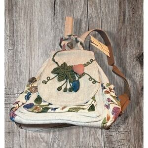 Fashion 3D Pumpkin Pattern Women Backpack National Embroidery NWT